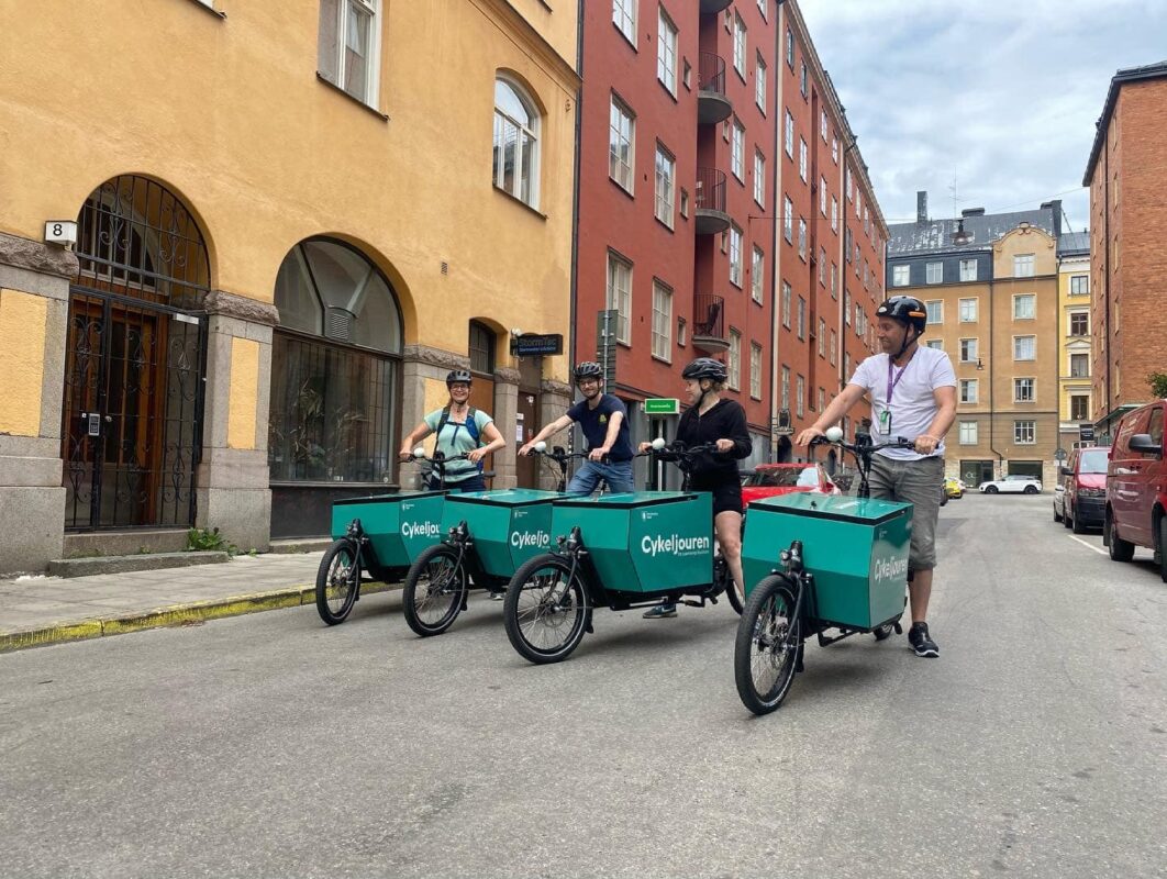 Stockholmstad cykeljouren lastcyklar