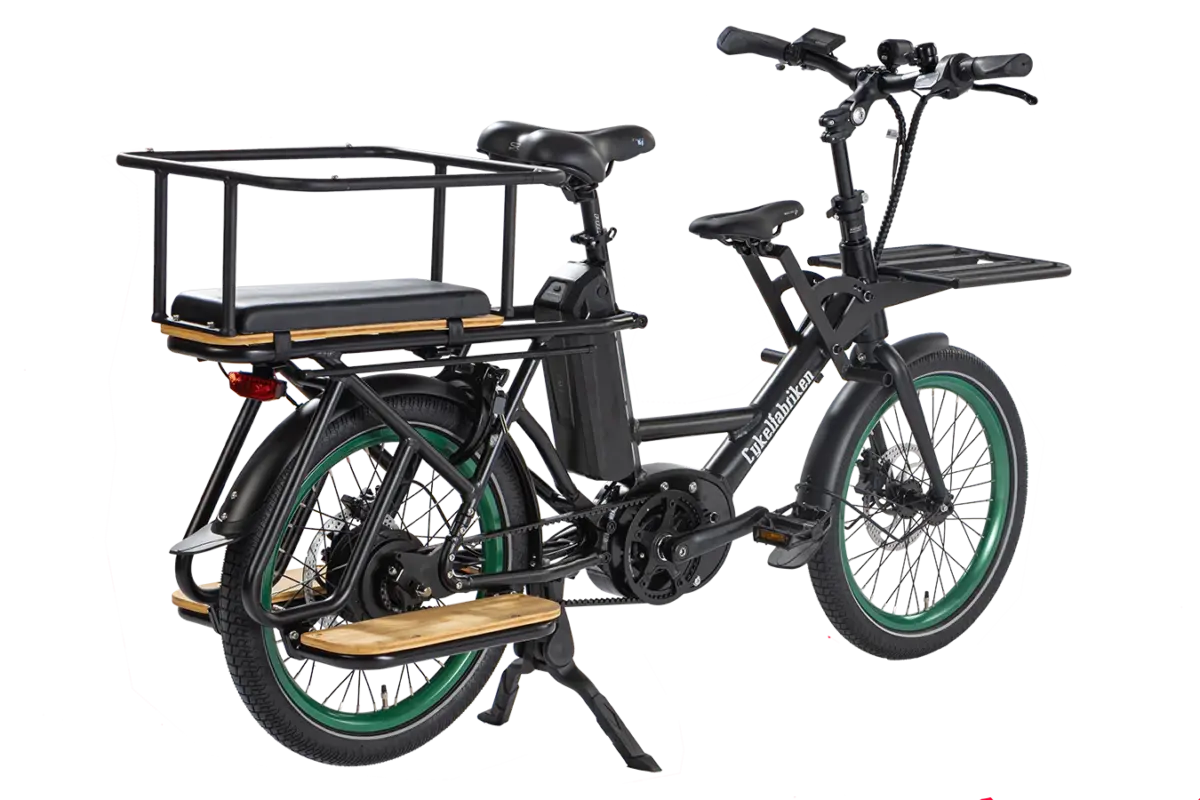Oma Longtail Cykel med imponerande lastkapacitet för bekväm lastning